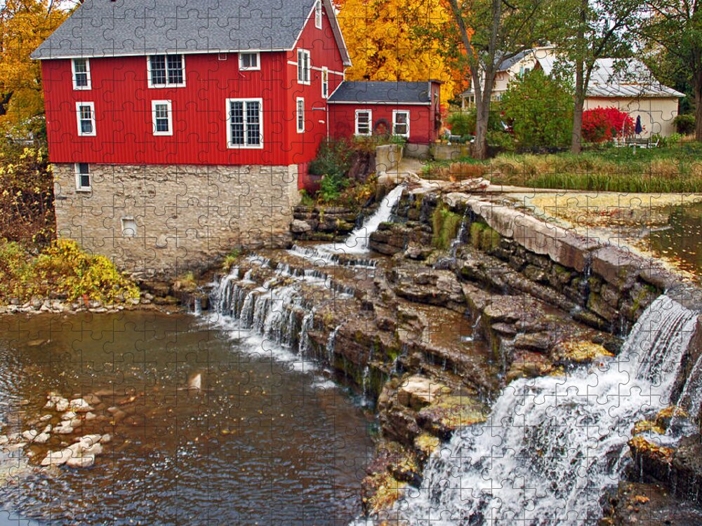 Honeoye Falls Jigsaw Puzzle featuring the photograph Honeoye Falls 1 by Aimee L Maher ALM GALLERY
