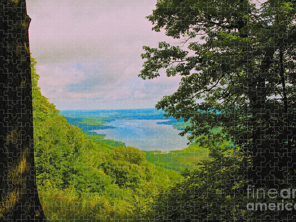 Honeoye Lake Jigsaw Puzzle featuring the photograph Honeoye Lake by William Norton