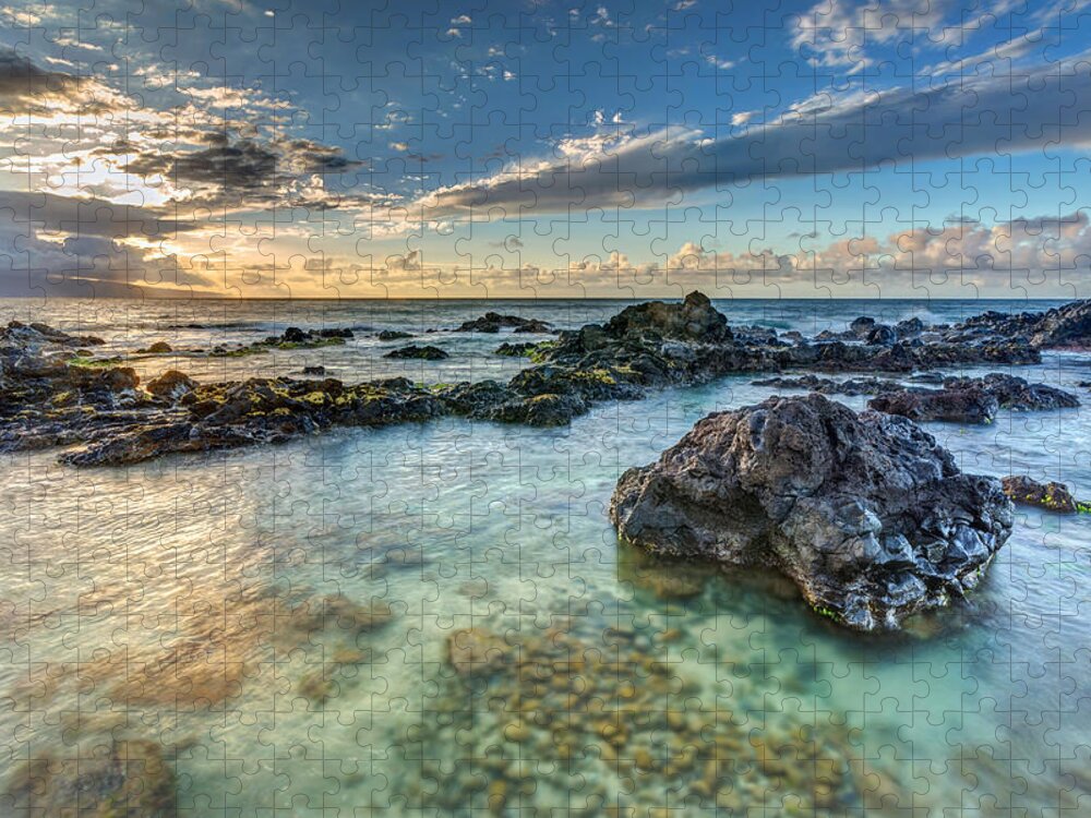 Hookipa Jigsaw Puzzle featuring the photograph Ho'okipa Sunset by Pierre Leclerc Photography