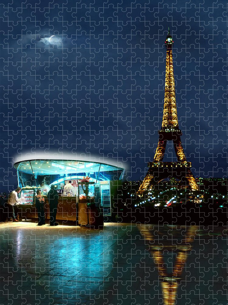 Paris Jigsaw Puzzle featuring the photograph Hot Dog in Paris by Mike McGlothlen