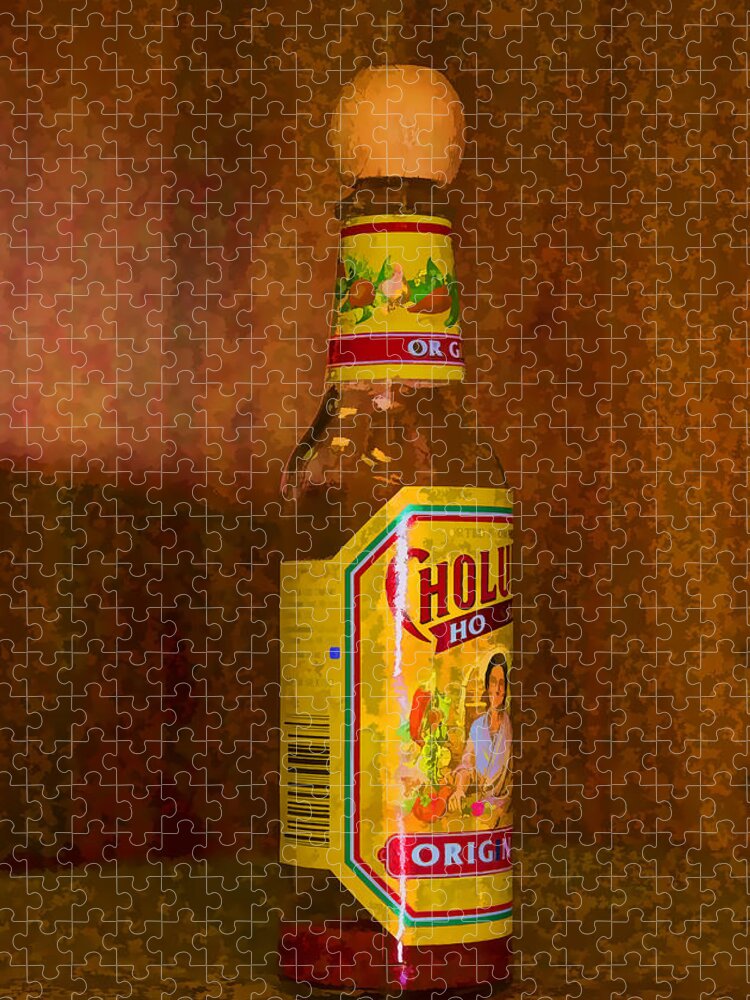 Hot Sauce Jigsaw Puzzle featuring the photograph Hot Sauce two by Cathy Anderson
