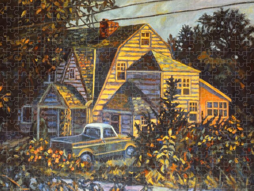 Kendall Kessler Jigsaw Puzzle featuring the painting House in Christiansburg by Kendall Kessler
