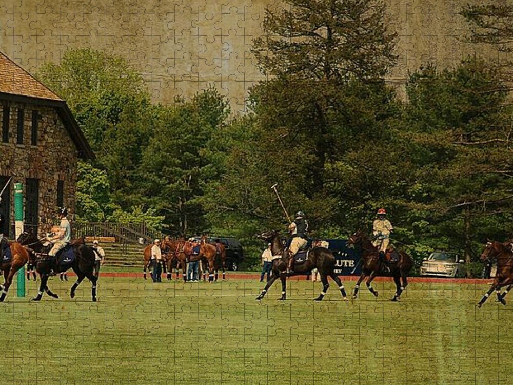Hrh Prince Harry Jigsaw Puzzle featuring the photograph HRH Prince Harry and Greenwich Polo Club by Russel Considine