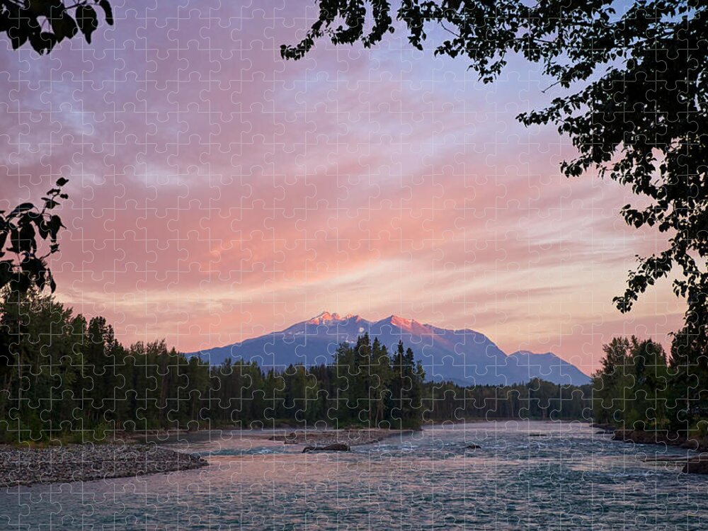 Bulkley River Jigsaw Puzzle featuring the photograph Hudson Bay Mountain British Columbia by Mary Lee Dereske