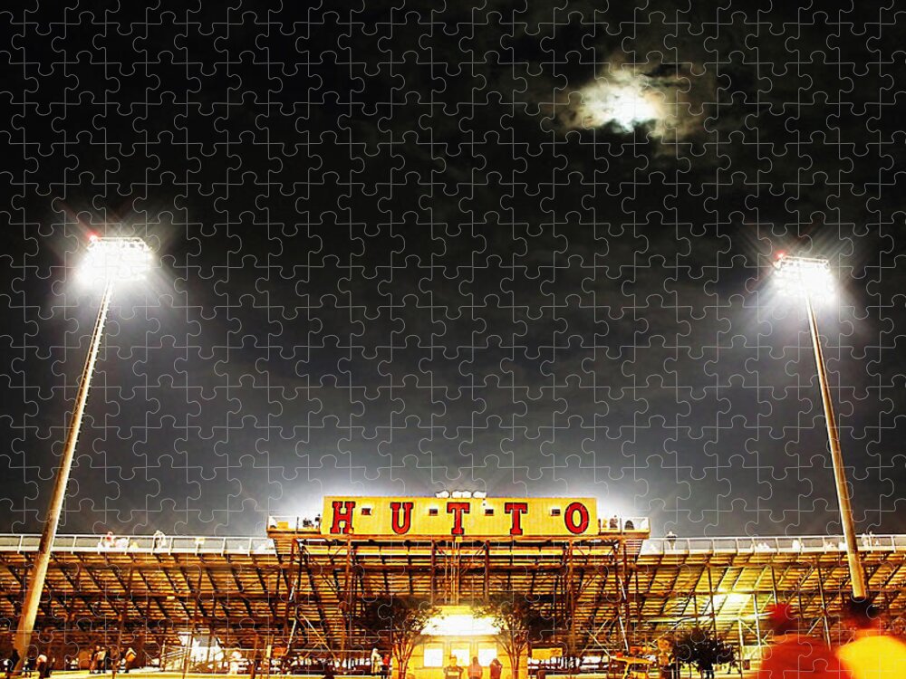 Hutto High School Jigsaw Puzzle featuring the photograph Hutto Hippo Stadium by Trish Mistric