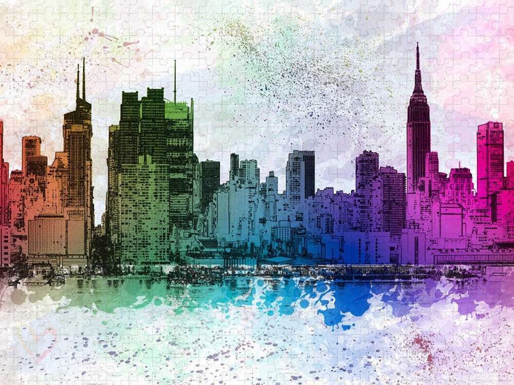 Big Apple Jigsaw Puzzle featuring the photograph I Love New York by Susan Candelario