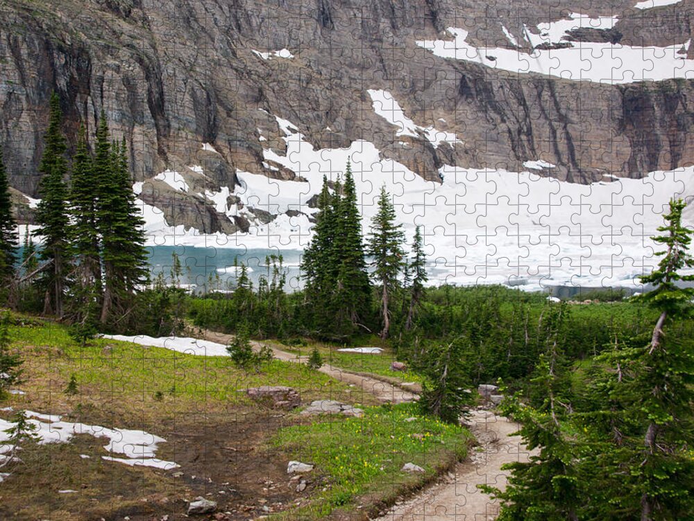 Montana Jigsaw Puzzle featuring the photograph Iceberg Lake by Kent Nancollas