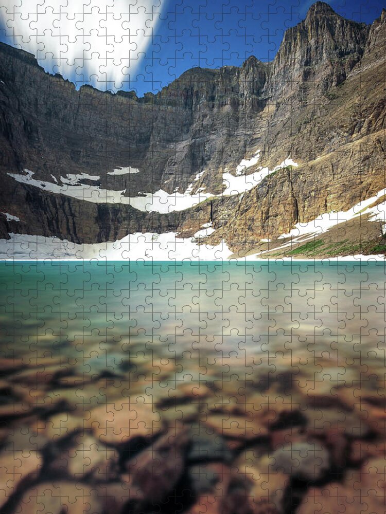 Tranquility Jigsaw Puzzle featuring the photograph Iceberg Lake by Piriya Photography