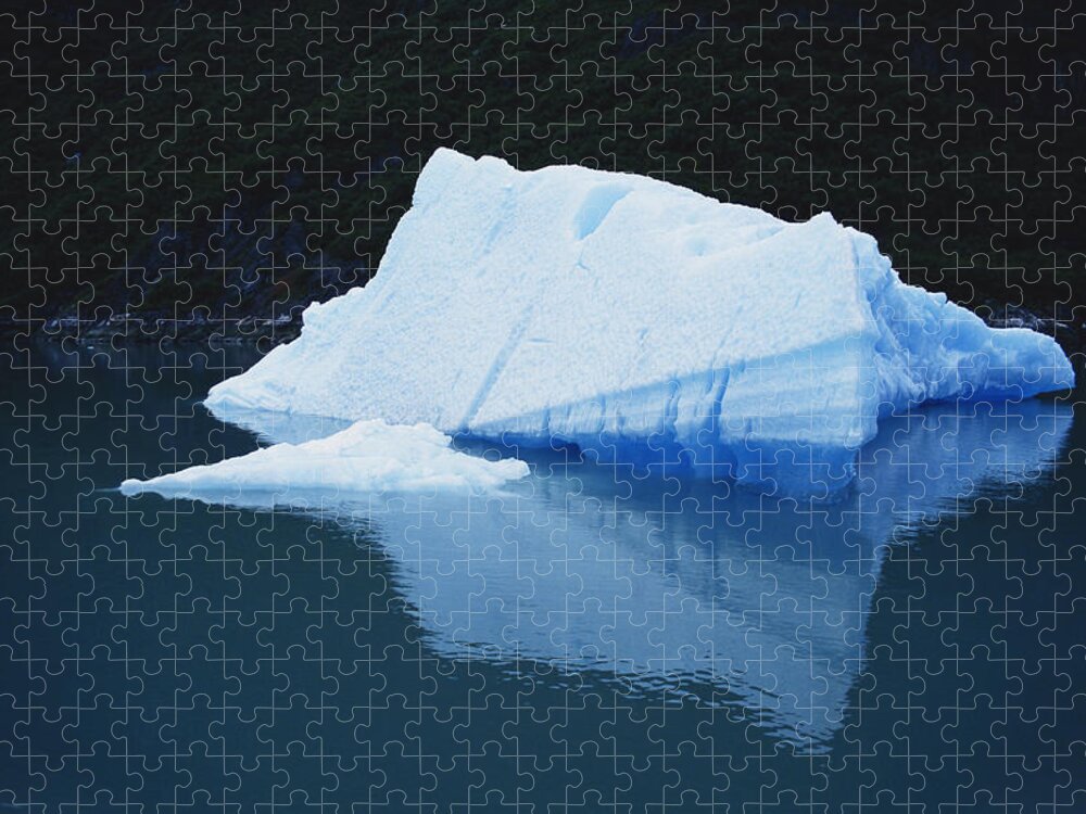 Alaska Jigsaw Puzzle featuring the photograph Iceberg, Tracy Arm, Alaska by Brenda Tharp
