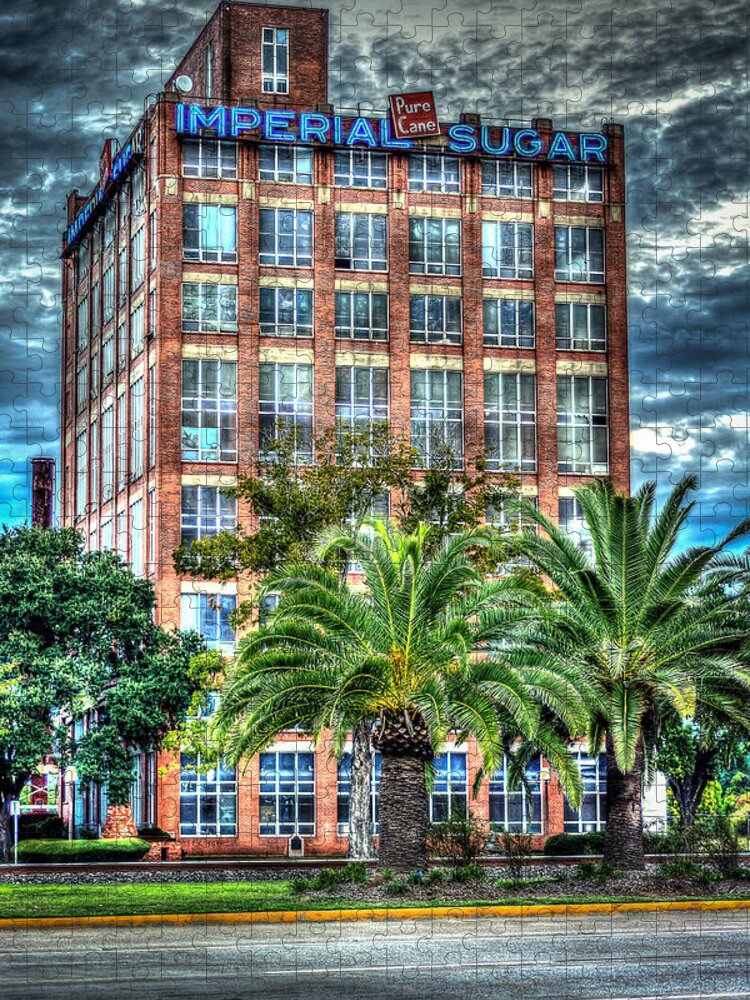 Imperial Sugar Factory Daytime Hdr Jigsaw Puzzle featuring the photograph Imperial Sugar Factory Daytime HDR by David Morefield