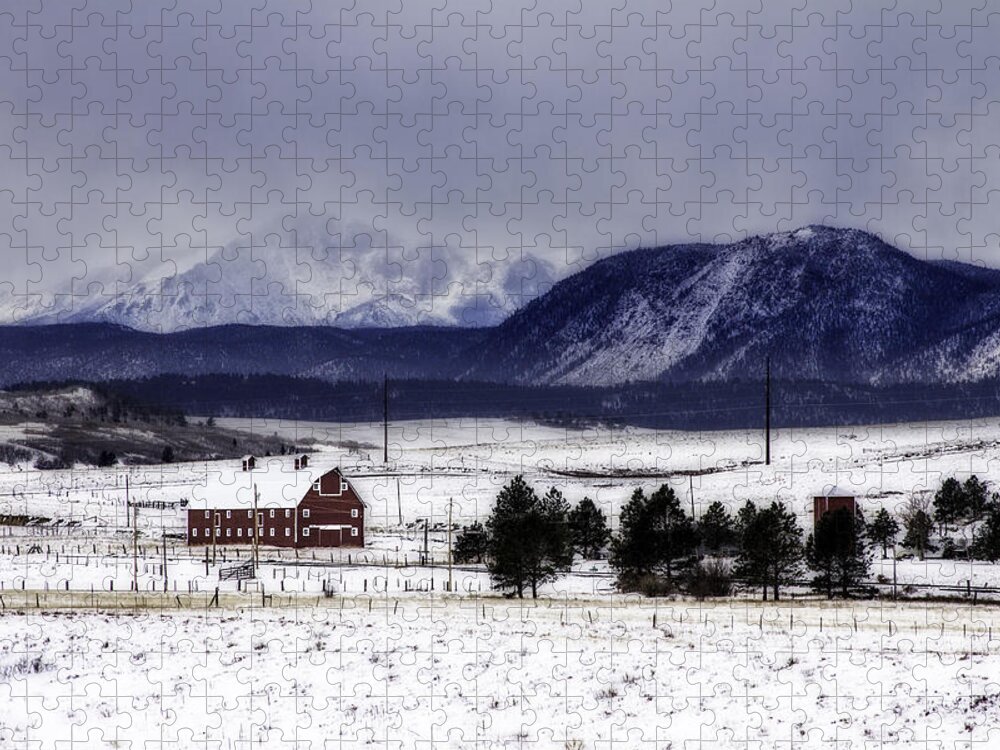 Colorado Jigsaw Puzzle featuring the photograph In the Shadow of Pike's Peak by Kristal Kraft