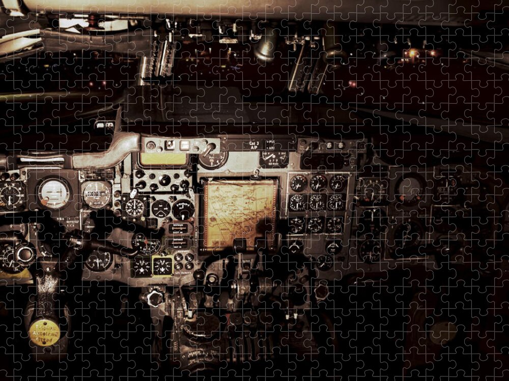 Steampunk Jigsaw Puzzle featuring the photograph Into the Vintage Cockpit by Jason Politte
