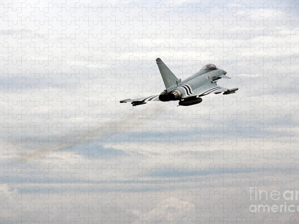 Raf Typhoon Jigsaw Puzzle featuring the photograph Invasion Typhoon by Airpower Art