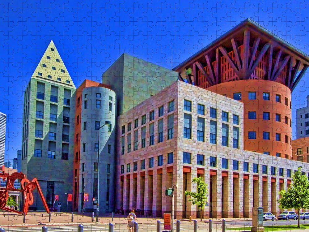 Denver Public Library Jigsaw Puzzle featuring the photograph Invitation to Learn by Gary Holmes