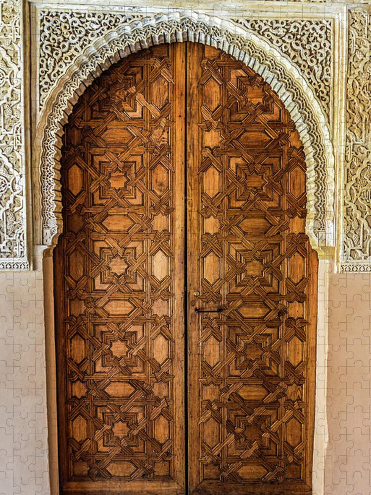 Arch Jigsaw Puzzle featuring the photograph Islamic-style Doorway In Granada, Spain by Starcevic