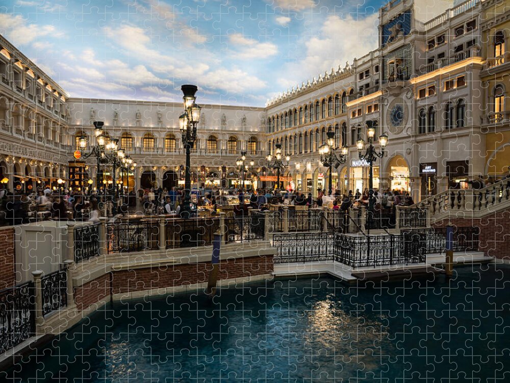 Venetian Canal Jigsaw Puzzle featuring the photograph It's Not Venice by Georgia Mizuleva