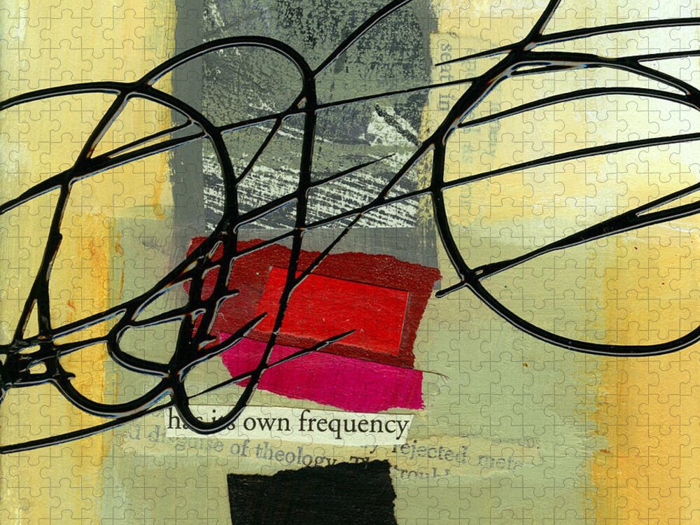 4x4 Jigsaw Puzzle featuring the painting Its Own Frequency by Jane Davies