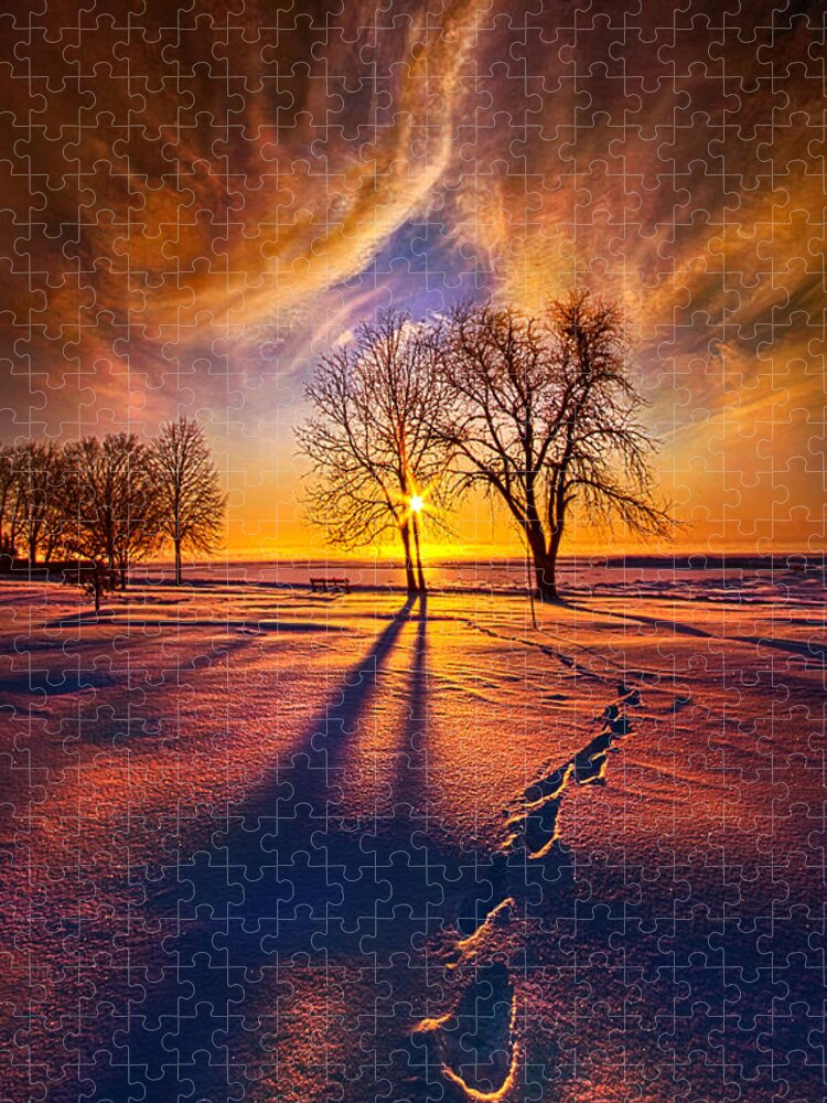 Tree Jigsaw Puzzle featuring the photograph It's Time to Come Home by Phil Koch