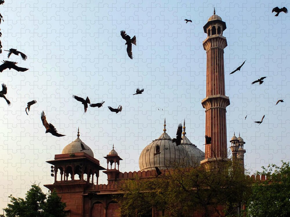 Clear Sky Jigsaw Puzzle featuring the photograph Jamu Masjid Mosque by Adrian Pope