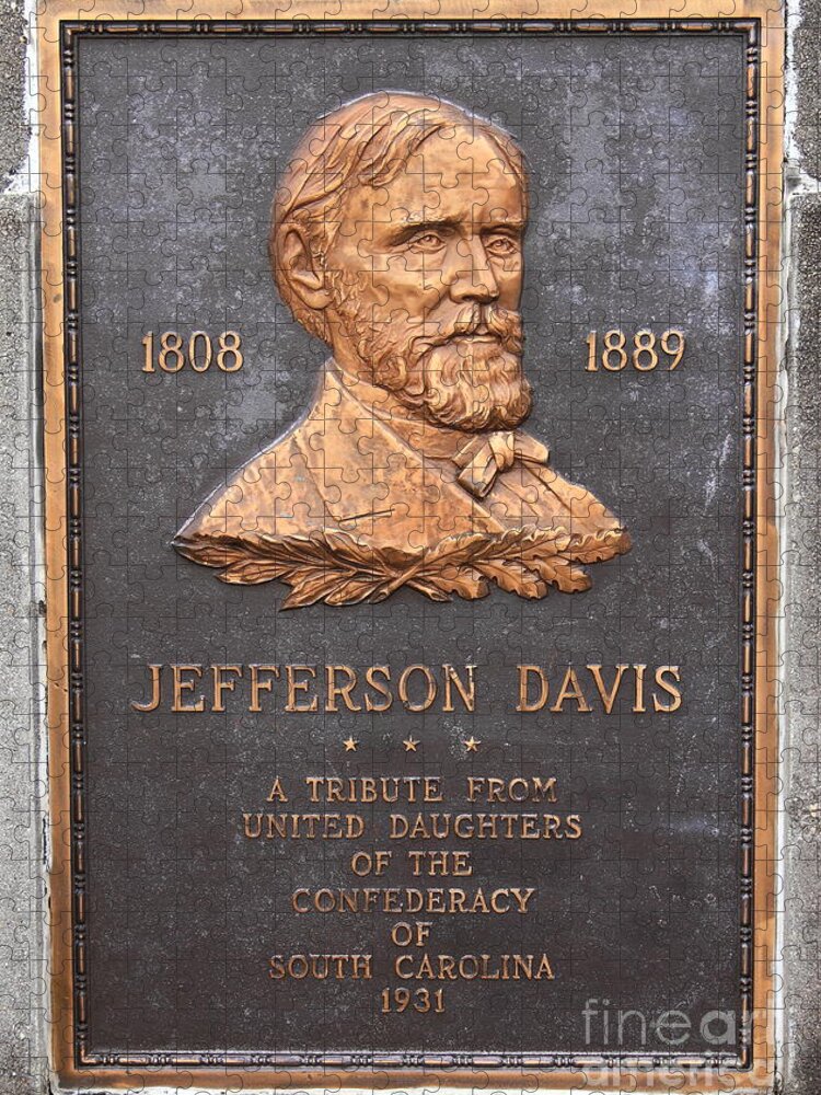 Best Civil War Jigsaw Puzzle featuring the photograph Jefferson Davis 1808-1889 by Reid Callaway