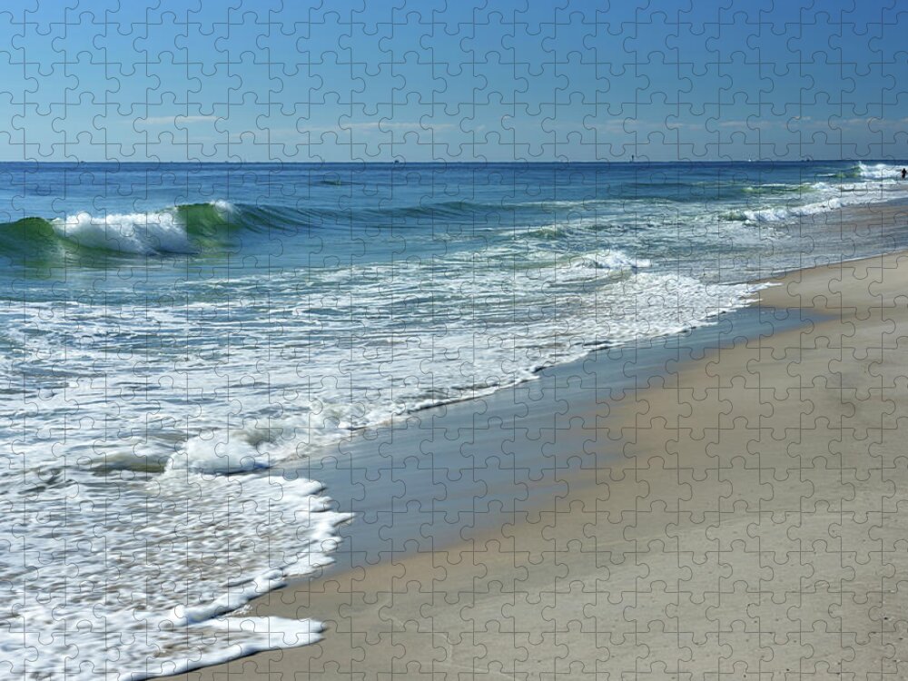 Water's Edge Jigsaw Puzzle featuring the photograph Jersey Shore Scenery by Aimin Tang