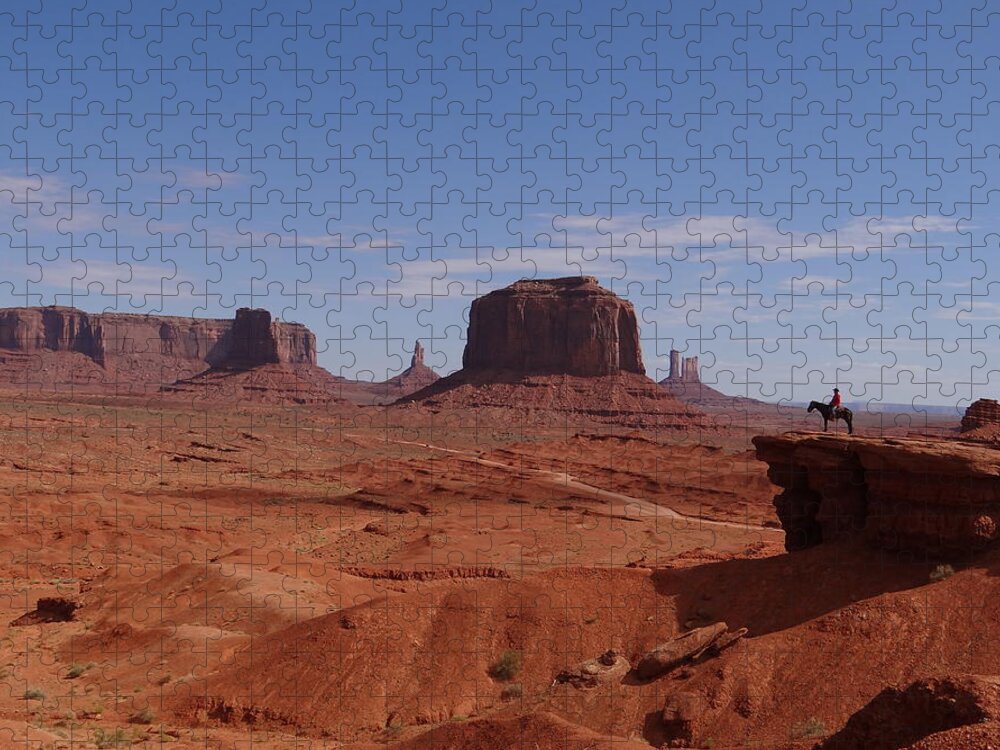 Monument Valley Jigsaw Puzzle featuring the photograph John Ford's Point in Monument Valley by Keith Stokes