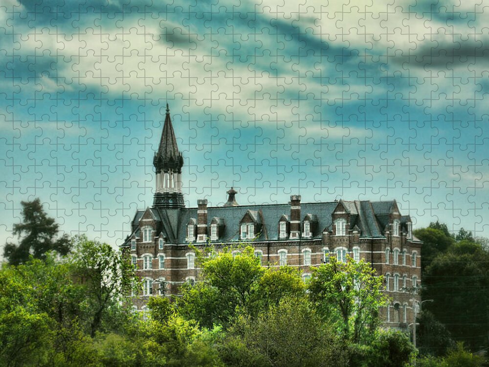 Gothic Jigsaw Puzzle featuring the photograph Jubilee Hall at Fisk University - Nashville Tennessee by Jai Johnson