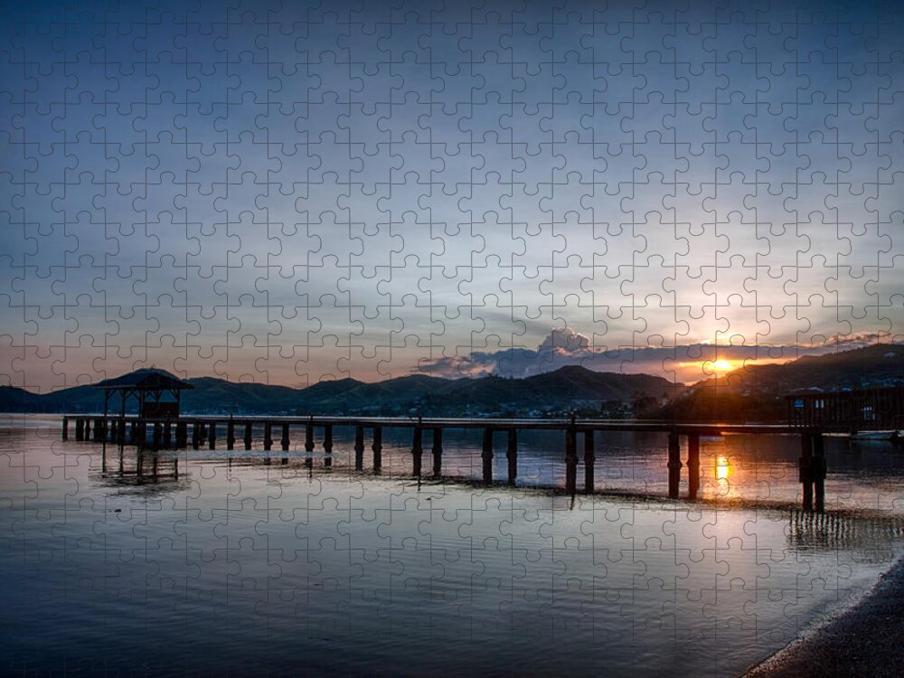 Hawaii Jigsaw Puzzle featuring the photograph Kaneohe Beach Park Sunrise by Dan McManus