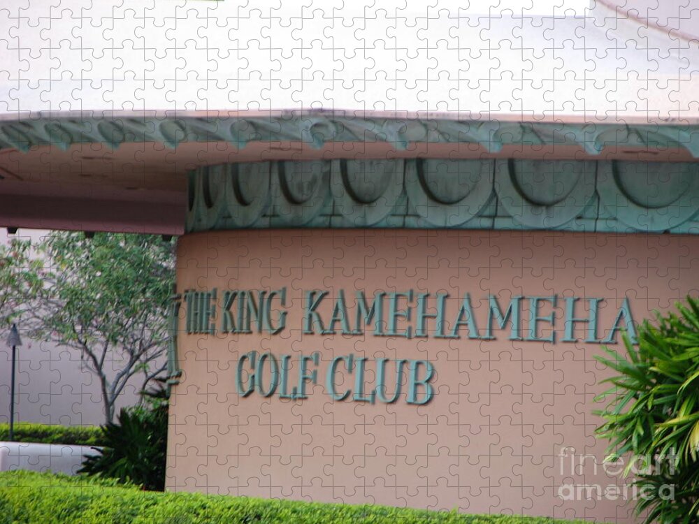 Frank Lloyd Wright House Jigsaw Puzzle featuring the photograph King Kamehameha Golf Club by Michael Krek