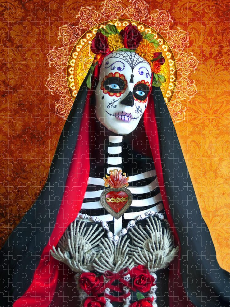 Day Of The Dead Jigsaw Puzzle featuring the photograph La Muerte by Tammy Wetzel