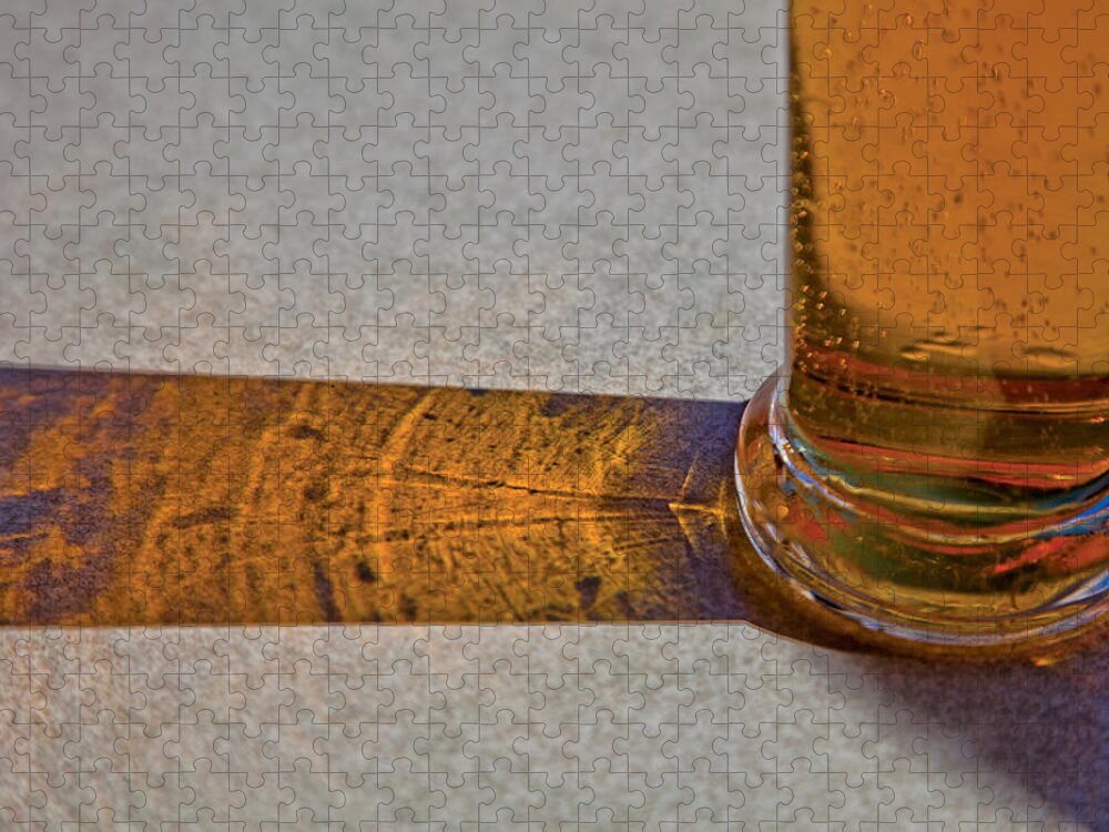 Lager Photographs Jigsaw Puzzle featuring the digital art Lager by David Davies