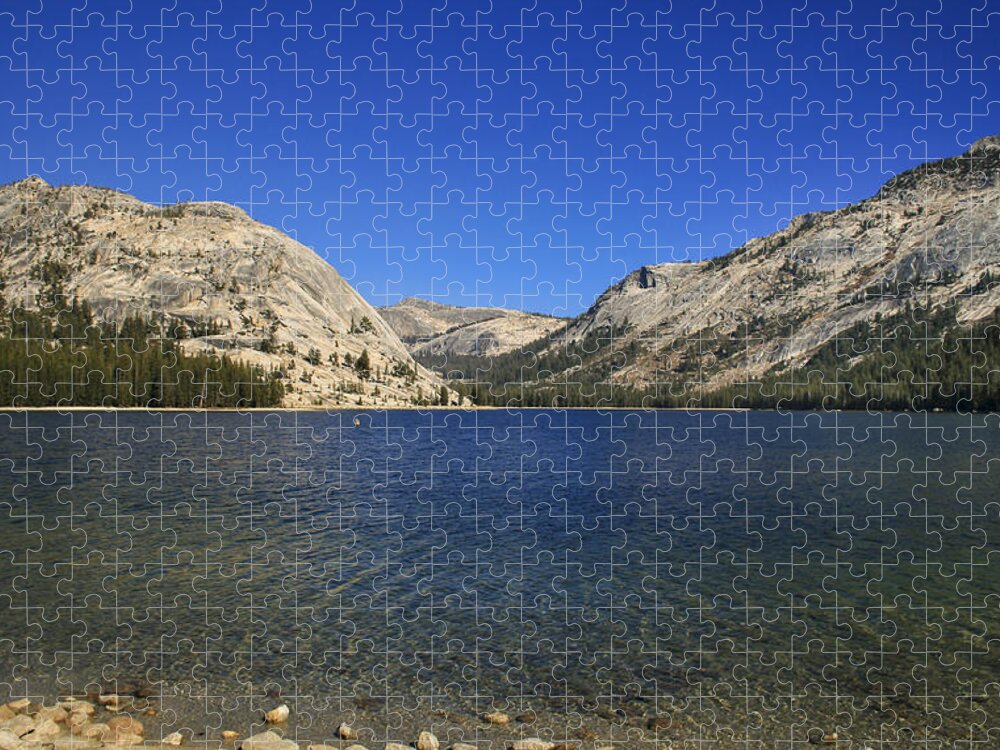 Lake Jigsaw Puzzle featuring the photograph Lake Ellery Yosemite by David Millenheft