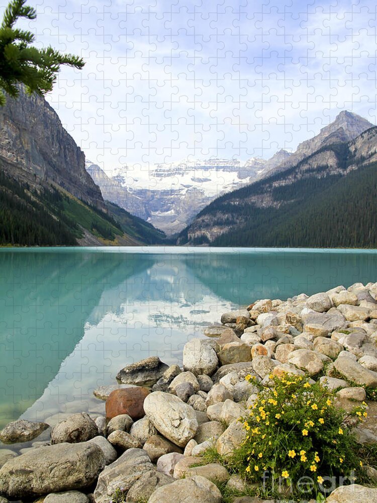 Lake Louise Jigsaw Puzzle featuring the photograph Lake Louise Alberta Canada by Teresa Zieba