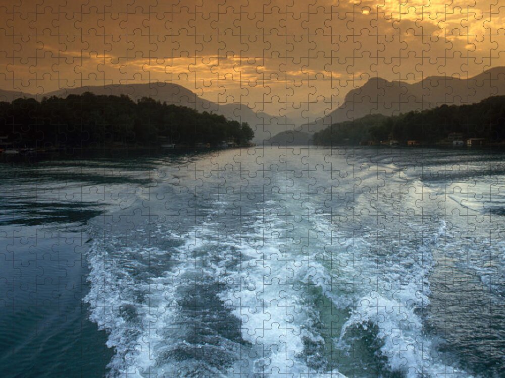 North Carolina Jigsaw Puzzle featuring the photograph Lake Lure, Nc by Bruce Roberts
