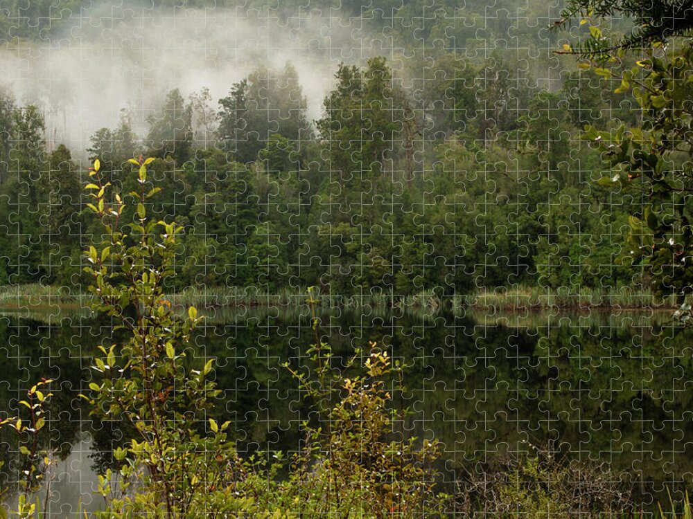 Outdoors Jigsaw Puzzle featuring the photograph Lake Matheson, Fox Glacier, Nz by Bhawika Nana Photography