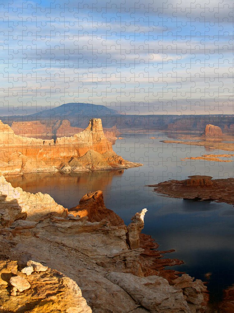 Landscape Jigsaw Puzzle featuring the photograph Lake Powell from Alstrum Pt 12 by JustJeffAz Photography