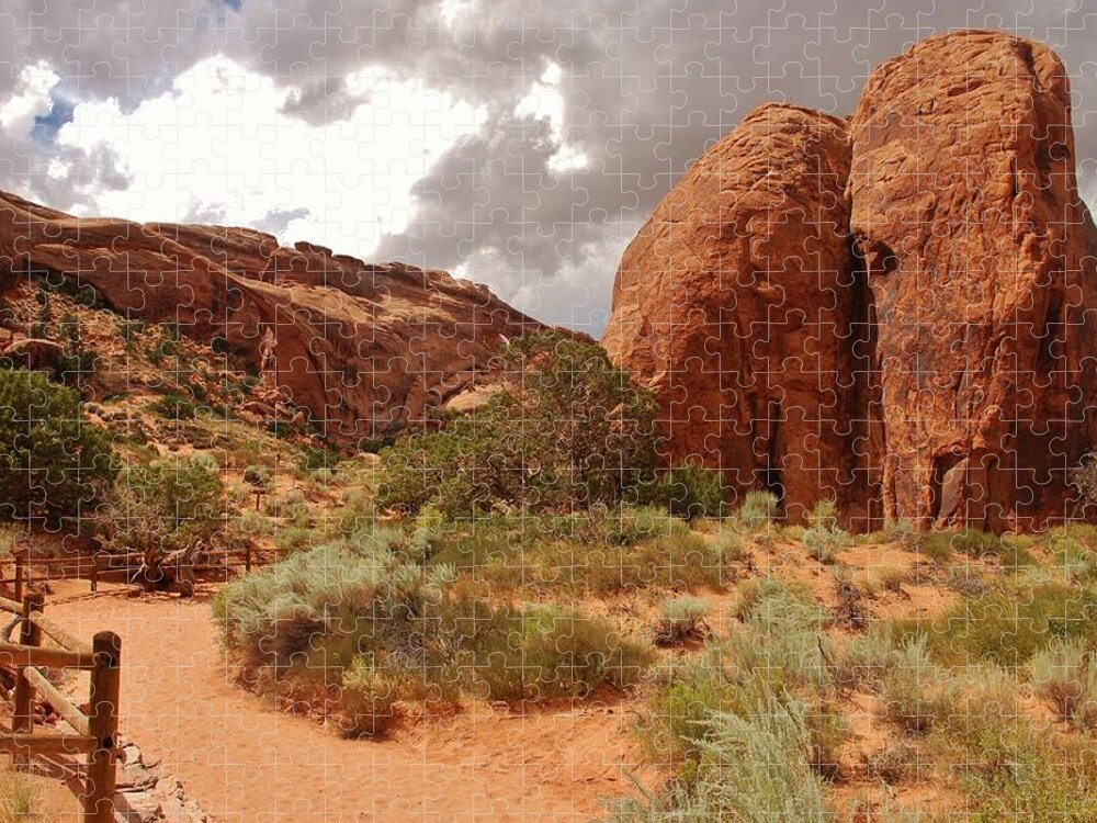 Landscape Arch Jigsaw Puzzle featuring the photograph Landscape Arch - Utah by Dany Lison