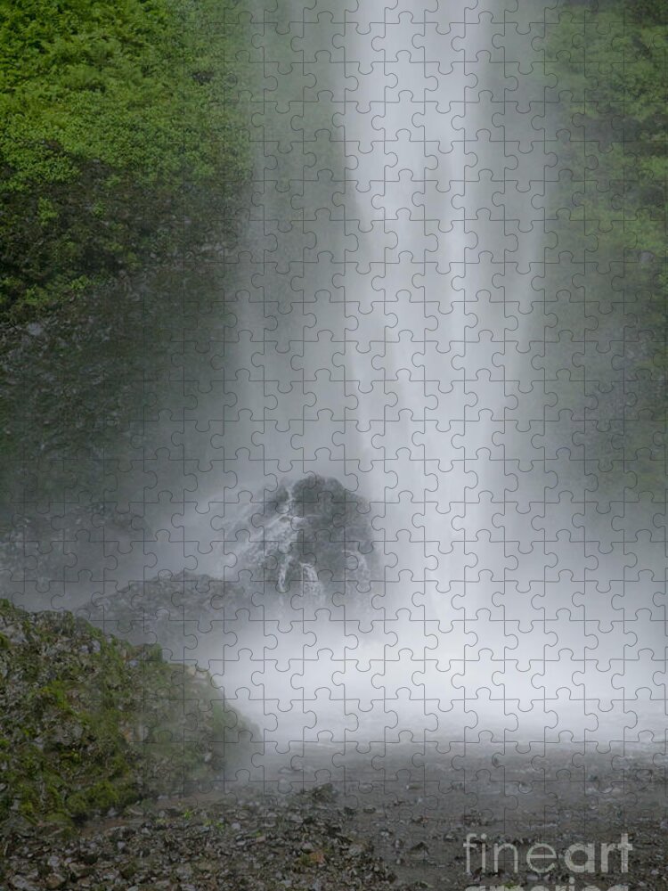 Waterfall Jigsaw Puzzle featuring the photograph Latourelle Falls 2 by Rich Collins