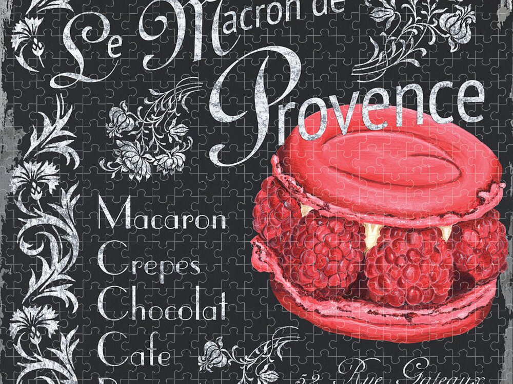 Macaroons Jigsaw Puzzle featuring the painting Le Macron de Provence by Debbie DeWitt