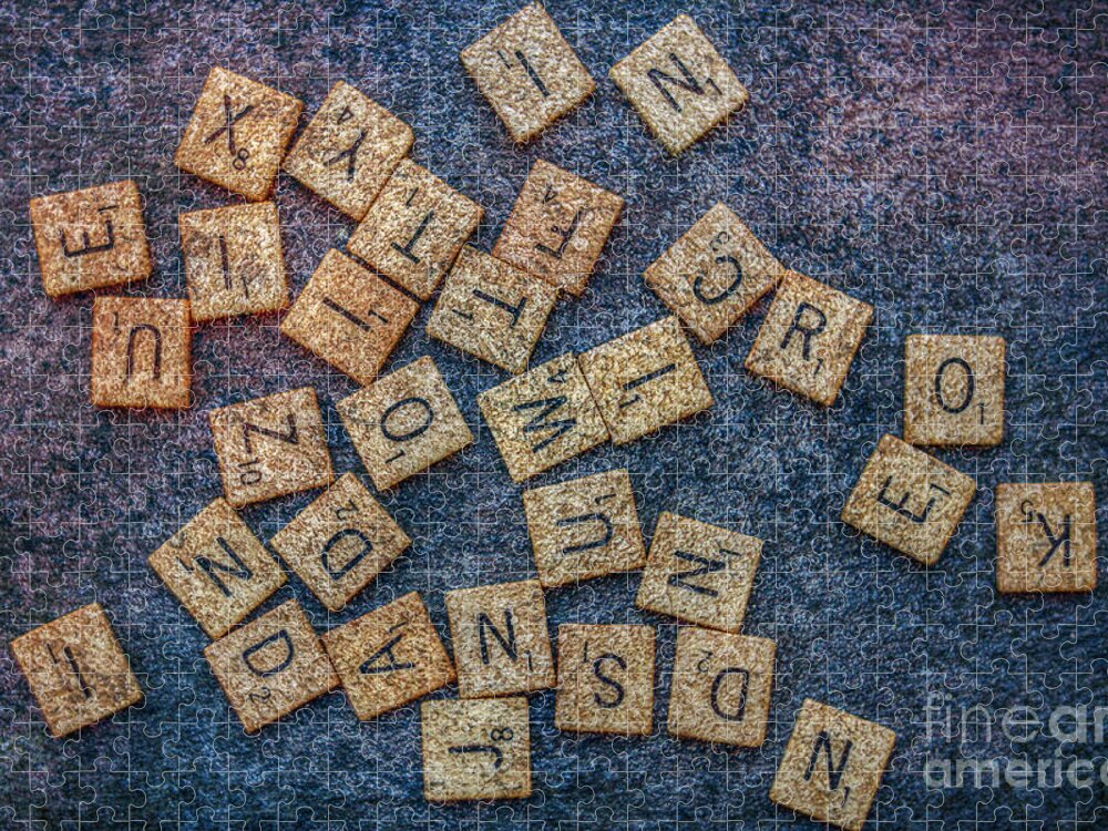 Lets Play Scrabble Jigsaw Puzzle featuring the photograph Lets Play Scrabble by Randy Steele