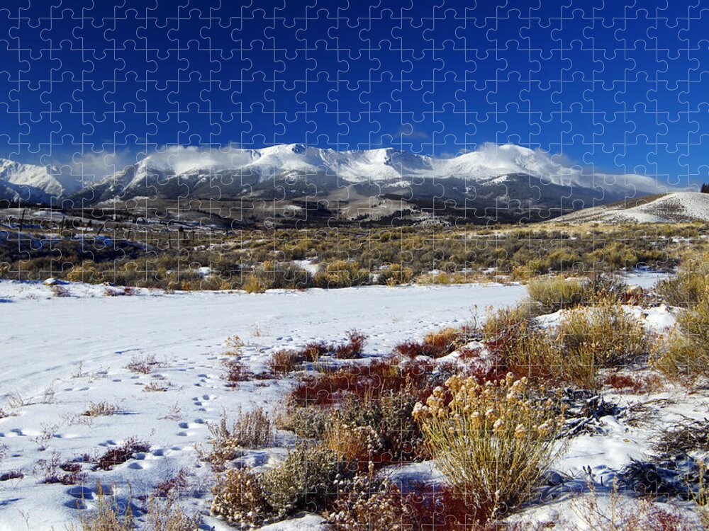 13ers Jigsaw Puzzle featuring the photograph Light Dusting by Jeremy Rhoades