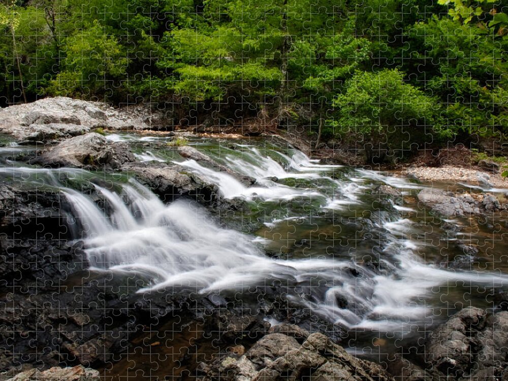 Arkansas Jigsaw Puzzle featuring the photograph Little Missouri Falls by Lana Trussell
