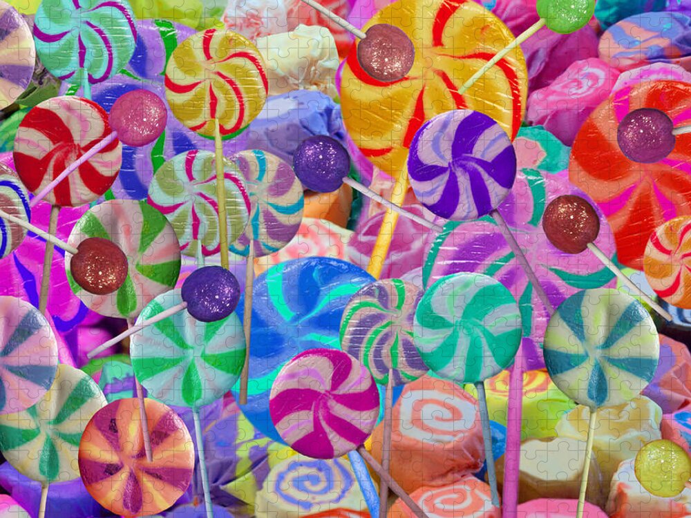 Alixandra Mullins Jigsaw Puzzle featuring the photograph Lolly Pop Land by MGL Meiklejohn Graphics Licensing