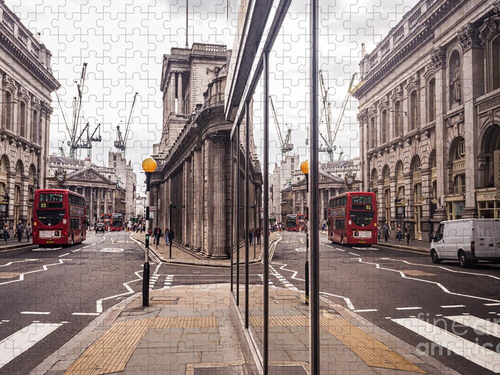 London Jigsaw Puzzle featuring the photograph London Reflected by Matt Malloy