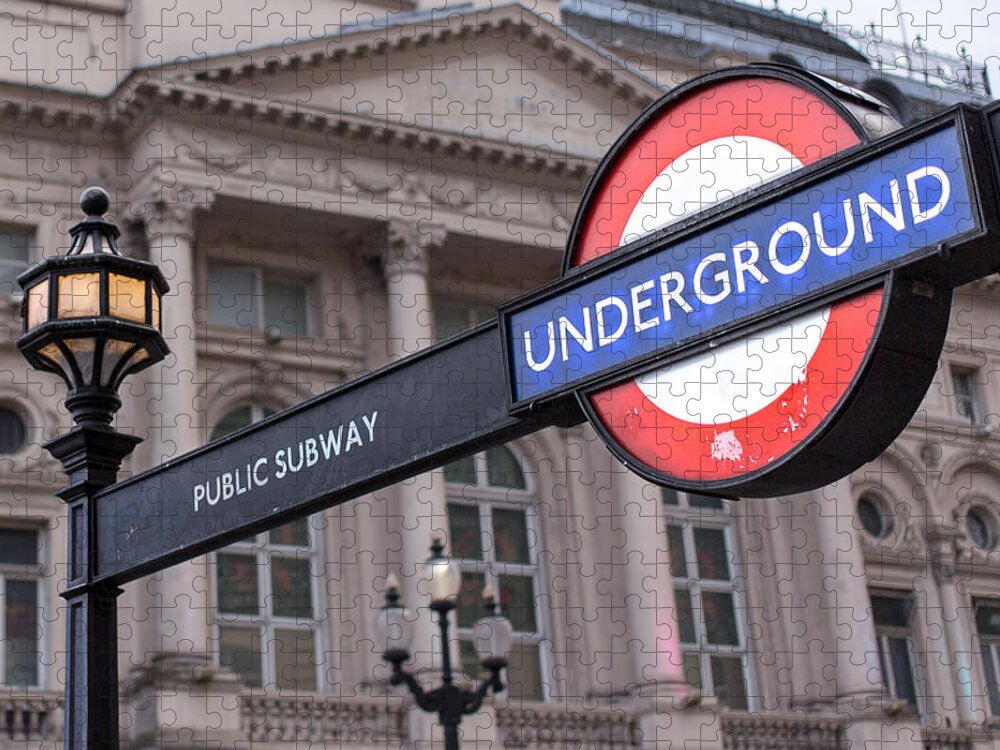 London Jigsaw Puzzle featuring the photograph London Underground 1 by Nigel R Bell