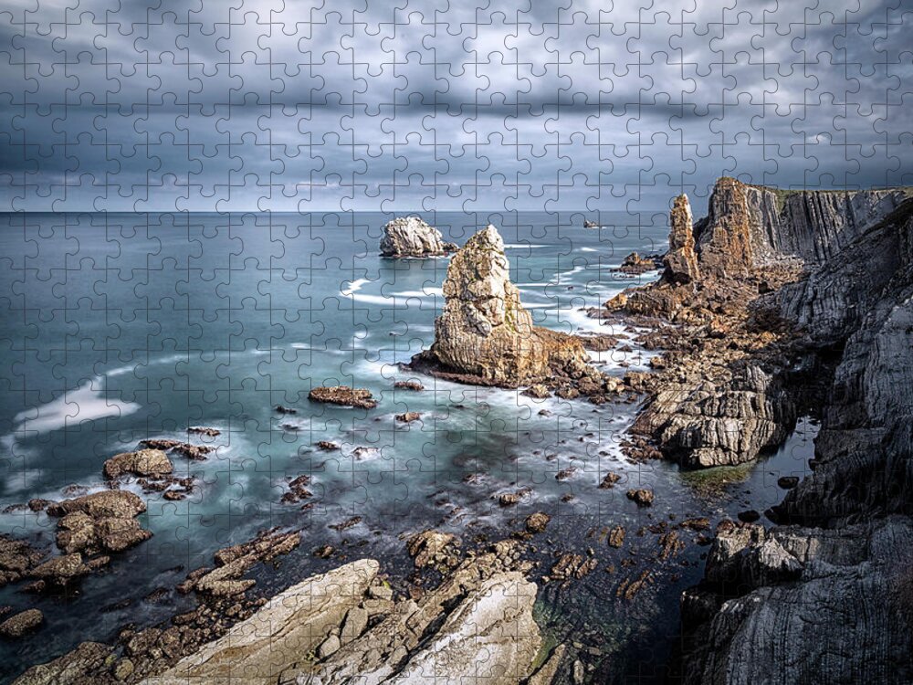 Tranquility Jigsaw Puzzle featuring the photograph Los Urros by Alfonsomaseda
