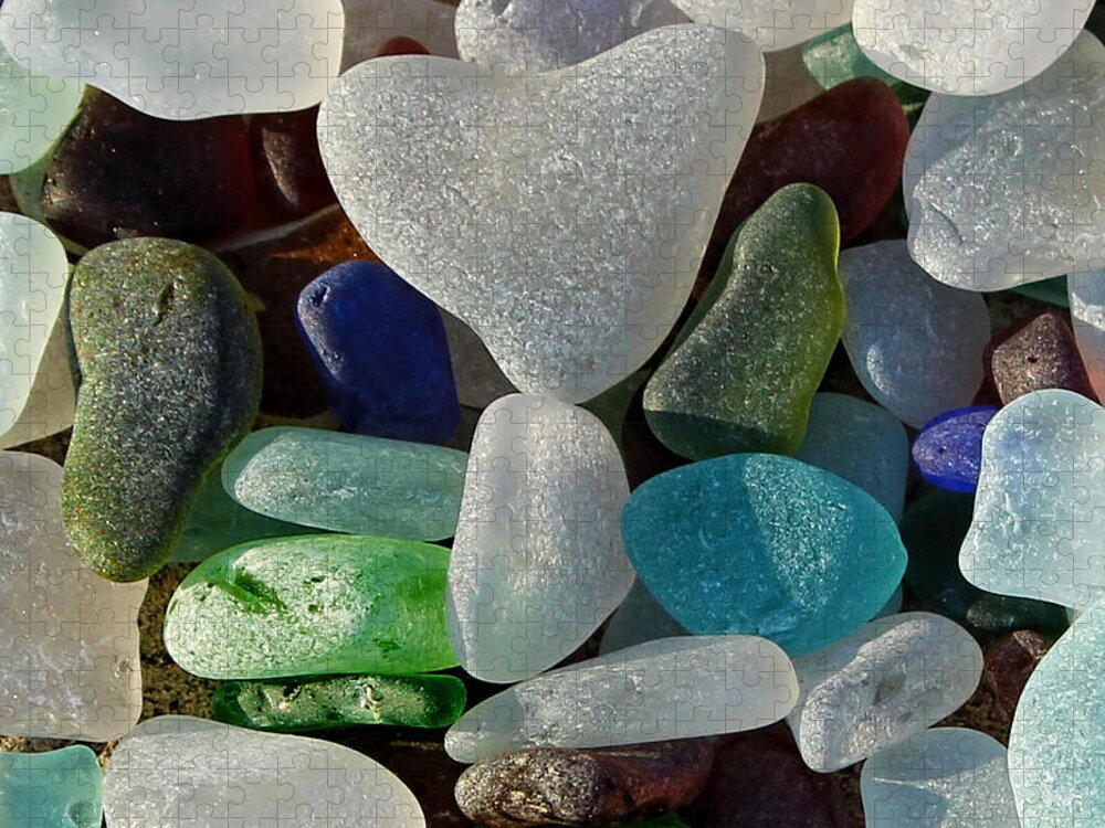 Sea Glass Jigsaw Puzzle featuring the photograph Lost Heart Found by Barbara McMahon