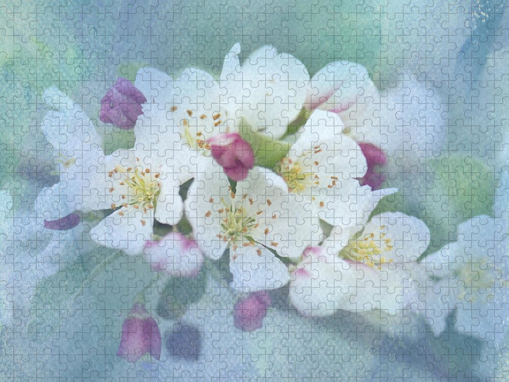 Crabapples Jigsaw Puzzle featuring the photograph Love Is In The Air by Betty LaRue