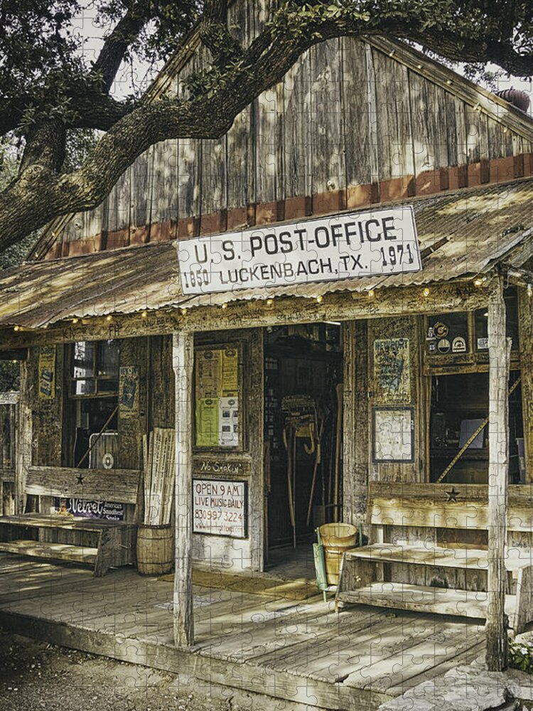 Luckenbach Jigsaw Puzzle featuring the photograph Luckenbach by Scott Norris