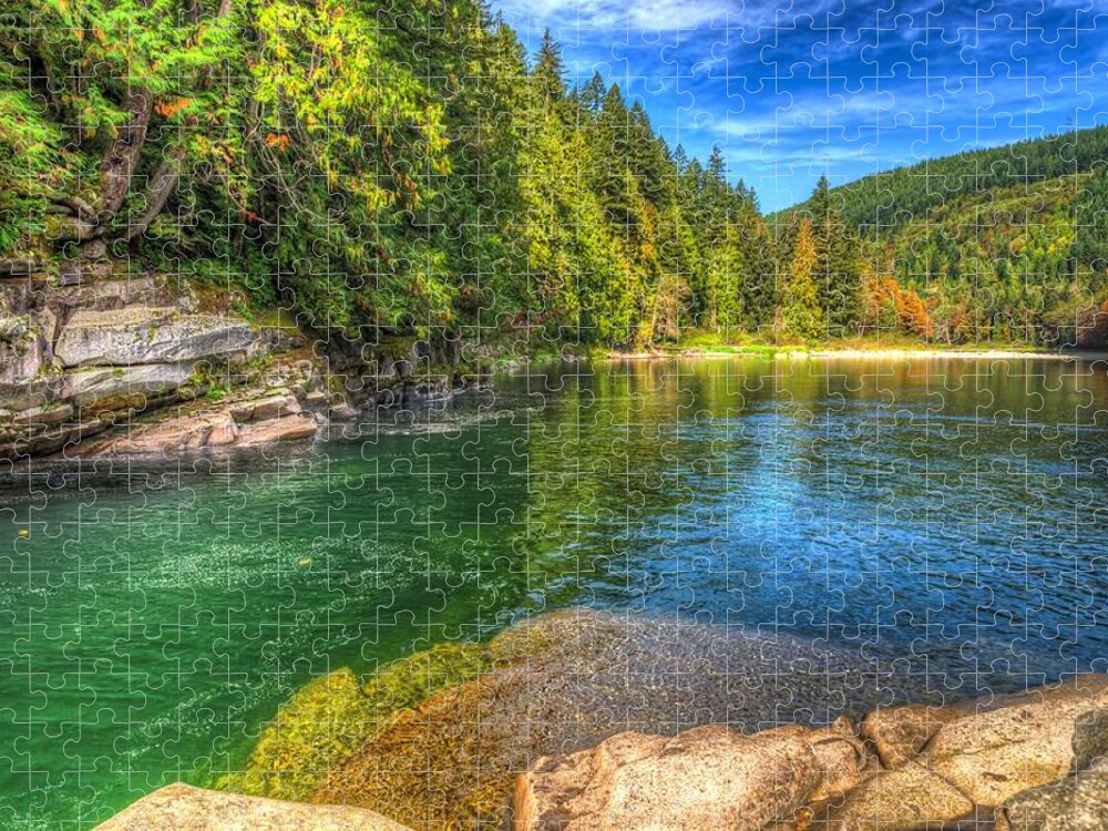 River Jigsaw Puzzle featuring the photograph Luminous Heaven by Spencer McDonald